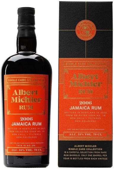 Rum Albert Michler Single Cask Jamaica 14y 2006 0,7l 51% GB / Rok lahvování 2020