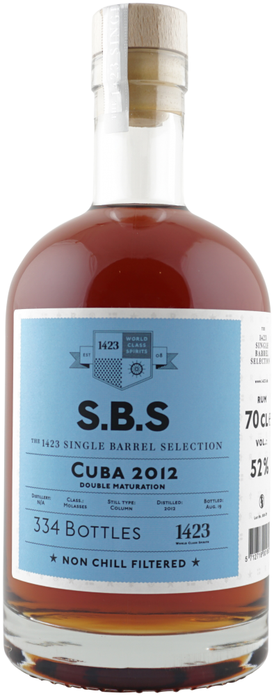 Rum S.B.S Cuba 7y 2012 0,7l 52% L.E. / Rok lahvování 2019
